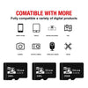 A set of Miomc XC flash memory cards for various digital recording devices including cameras, drones, and GPS units.