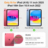 Comparison of iPad (A16) 11 inch 2025 and iPad 10th Gen 10.9 inch 2022 models.