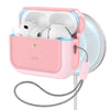 A pink charging case for AirPods Pro with magnetic protection and a cord.