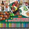 Colección de marcadores de pintura acrílicos profesionales y resistentes al agua en varios colores y puntas.