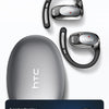 A set of HTC comfortable ear hooks and a standalone ear hook are shown with marketing text.