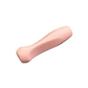 A light pink silicone pen grip sleeve designed to provide a comfortable and secure hold for digital pens.