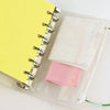 A set of ten zippered PVC binder pockets designed for A5 to A7 notebooks.