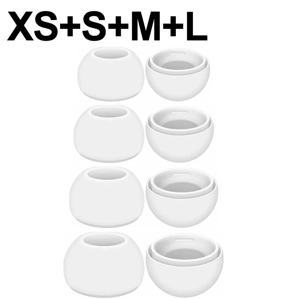 Un jeu de embouts en silicone de rechange pour AirPods Pro, des tailles XS à L.