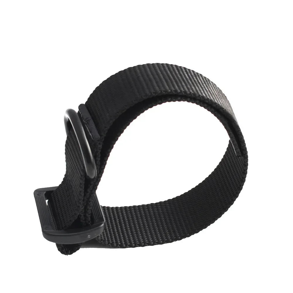 Black adjustable tactical sling adapter for rifle stocks