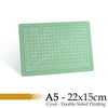 A5 cyan double-sided printing cutting mat with grid guides and measurements