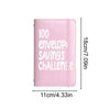 A pink budget binder for a 100-day savings challenge with text on the cover.
