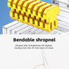 Gelb vergoldete Chip und biegbare Splitterverbindung für ein RJ45 CAT6 Kristall-Head Ethernet-Kabel.