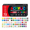 Box of Acrylic Brush Markers featuring 72 colors and pieces for art and crafting