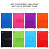 Colección de fundas de silicona anti-caída multicolor para iPad, mostradas en varios tonos vibrantes.