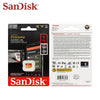 Sandisk Extreme microSDXC memory card packaging showing a 1TB card and related accessories.