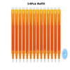 14 pieces refill set of 8-color retractable erasable gel pens