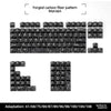 Forged carbon fiber pattern keycaps for MX mechanical keyboards