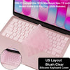 US Layout Blush Clear Silicone Keyboard Cover for MacBook Neo 13 inch model A3404 A18 Pro Chip