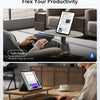Una funda de teclado desmontable usada con un iPad, demostrando flexibilidad en la productividad.