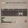 A set of 129 keys keycaps for full-size mechanical keyboards shown in various rows and layouts.