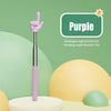 Purple telescopic teaching pointer with a pink handle and gold flower detail