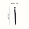 A black precision gel pen is shown next to a measurement scale indicating its length of 14.5 cm or 5.7 inches.