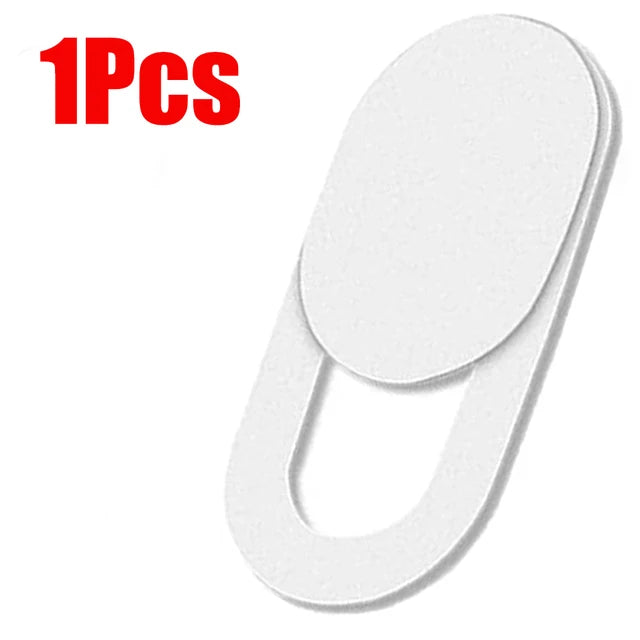 One piece white privacy webcam shutter slider for digital devices