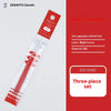 A red multi-color gel pen refill set for Zennyth pens, showing the packaging and product details.