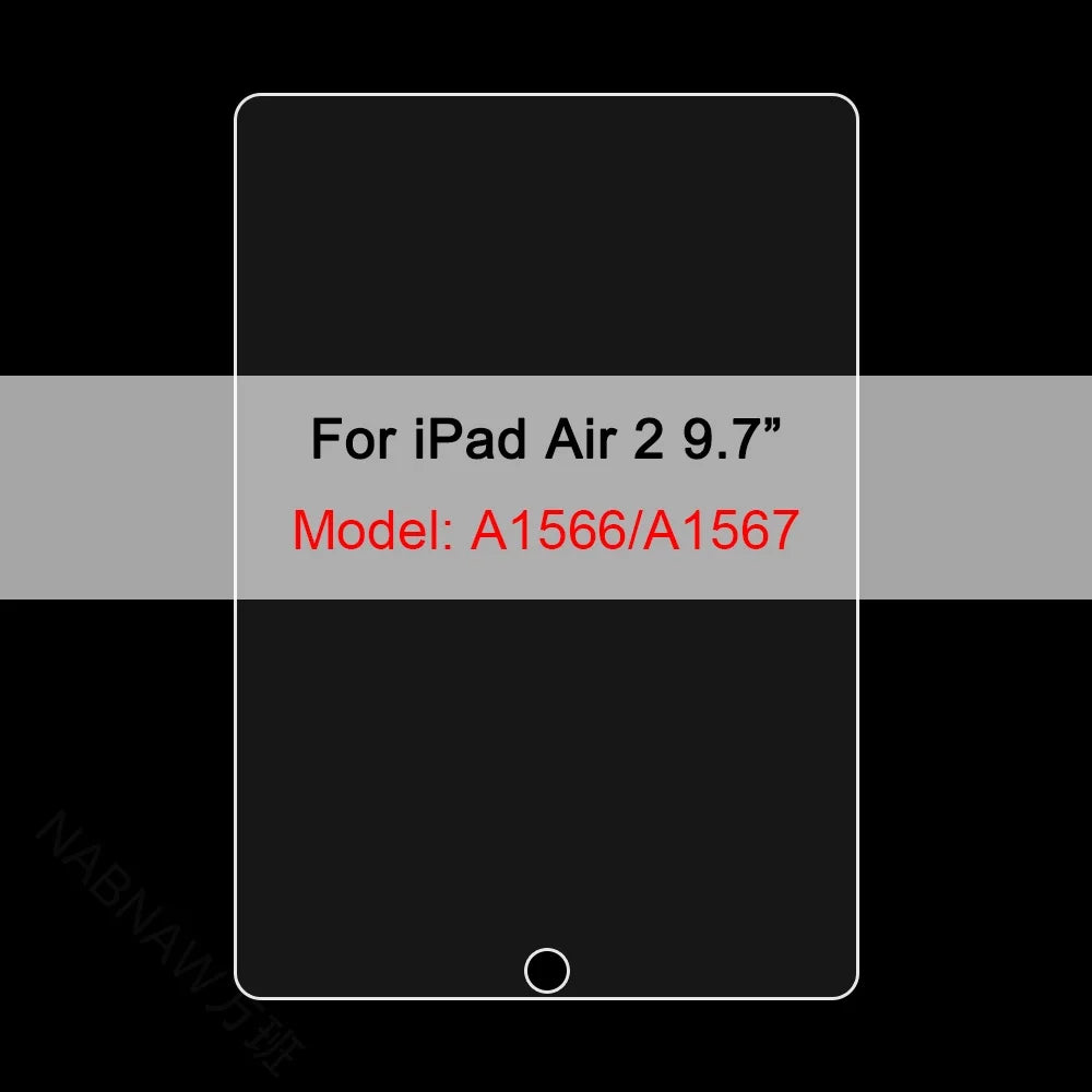 Matte PET screen protector film for an iPad Air 2 9.7 inch model A1566/A1567