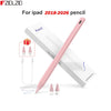 A pink stylus pen is shown next to its packaging, designed for iPad models 2018-2026.