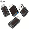 A set of four USB-C adapter cables, including USB-C to USB-A and Micro USB adapters.