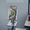 Un chargeur rapide 100W PD connectant un smartphone à un ordinateur portable, avec une station d'accueil NVMe SSD magnétique