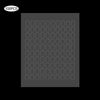 A sheet of 100 double-sided adhesive fixer pads arranged in a grid pattern.