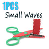 One piece of small red zig zag edge scissors for crafts and DIY projects