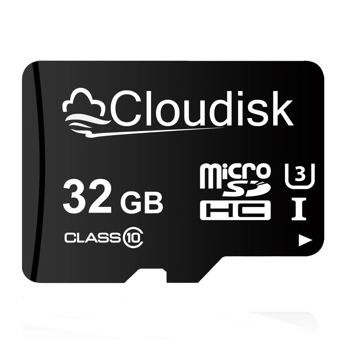 Black Cloudisk 32 GB Class 10 MicroSD memory card
