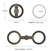 A dual magnetic ring product showing separate components and the fully unfolded version.