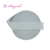 A roll of light gray adjustable spandex elastic hair ties and trims.