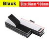 Rubans d'accroche et de boucle autocollants noirs, mesurant 16mm par 100mm