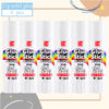 Six individual white glue sticks labeled Glue Stick with PVA craft glue inside a clear plastic container