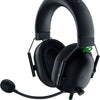Black Razer BlackShark V2 X gaming headset with a padded ear cup and flexible cable.