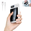 A hand holds a white magnetic wireless power bank with a digital display showing 22.5W fast charging.