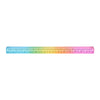 A ruler showing a color gradient from blue to purple to yellow and green.