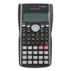 A black scientific calculator with a display and keypad labeled S.U.P.E.R.