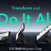 ESR Shift Magnetic Case showing various angles of a magnetic folio case for an iPad Air.
