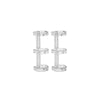 A pair of clear PVC zipper binder pockets for cash and small items.