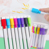 An 8-pack of magnetic whiteboard pens in various colors, including red, blue, yellow, pink, purple, black, and green.