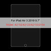 Film protecteur PET mat pour iPad Air 3 (2019), modèles A2152/A2123/A2153/2154