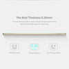 A product comparison showing different thicknesses of a screen protector, highlighting the best thickness at 0.26mm.