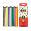 A box of 18 metallic and neon colored pencils for drawing and sketching.