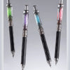 A set of anti-slip gel pens showing various colors and tips, including green, purple, blue, and pink.