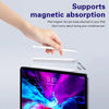 Eine Hand befestigt den Stiftkörper an ein iPad, die magnetische Absorption für einen Präzisions-Tilt-Sensor demonstriert.