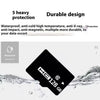 A black high capacity SD card labeled HC128 GB is shown submerged in water.