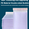 A stack of purple padded bubble mailers with a self-seal closure.