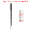 A set of one pen and ten needles for precision carbide tip scribing.